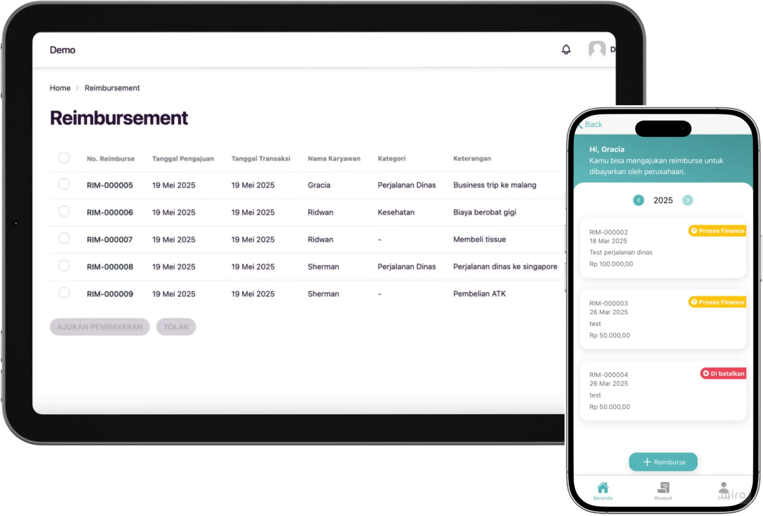 Pencatatan Reimbursement
